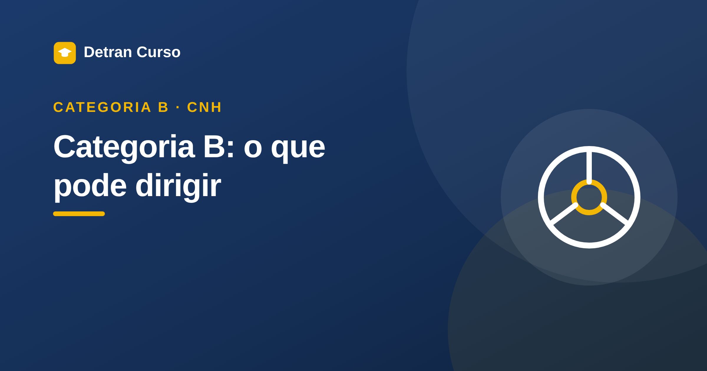 Categoria B: o que você pode dirigir com essa CNH