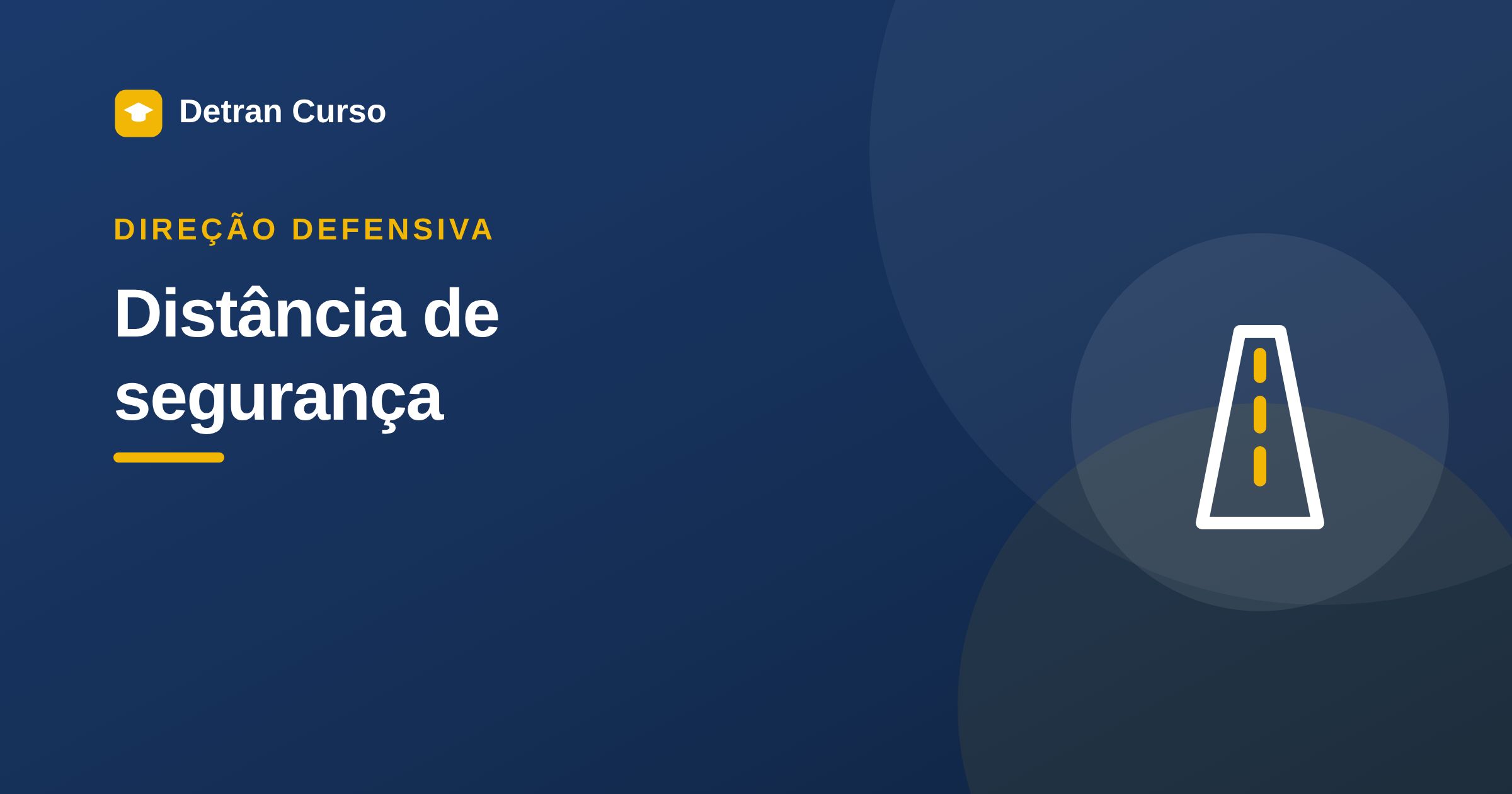 Distância de segurança: regra dos 2 segundos, frenagem e o que cai na prova